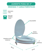 Aumentos para WC