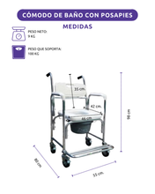 Cómodo con respaldo y posapies