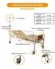 ficha de información de cama de hospital manual