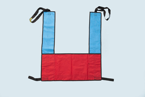 arnés cambia pañal rojo con azul