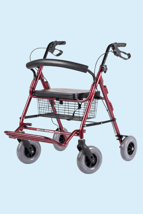 Andadera Rollator con Posapies