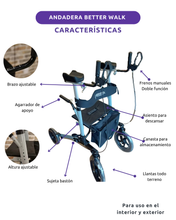 Ficha técnica de características de la Andadera Better Walk