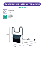 Barandal Unilateral para Cama en forma de ¨U¨