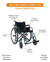 Silla de Ruedas Acero Plus