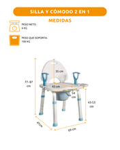 Silla y Cómodo (Completo 2 en 1)