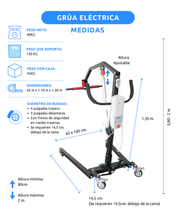 Grúa Eléctrica para Pacientes 2024