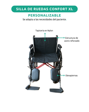 imagen que muestra que la silla se adapta al paciente